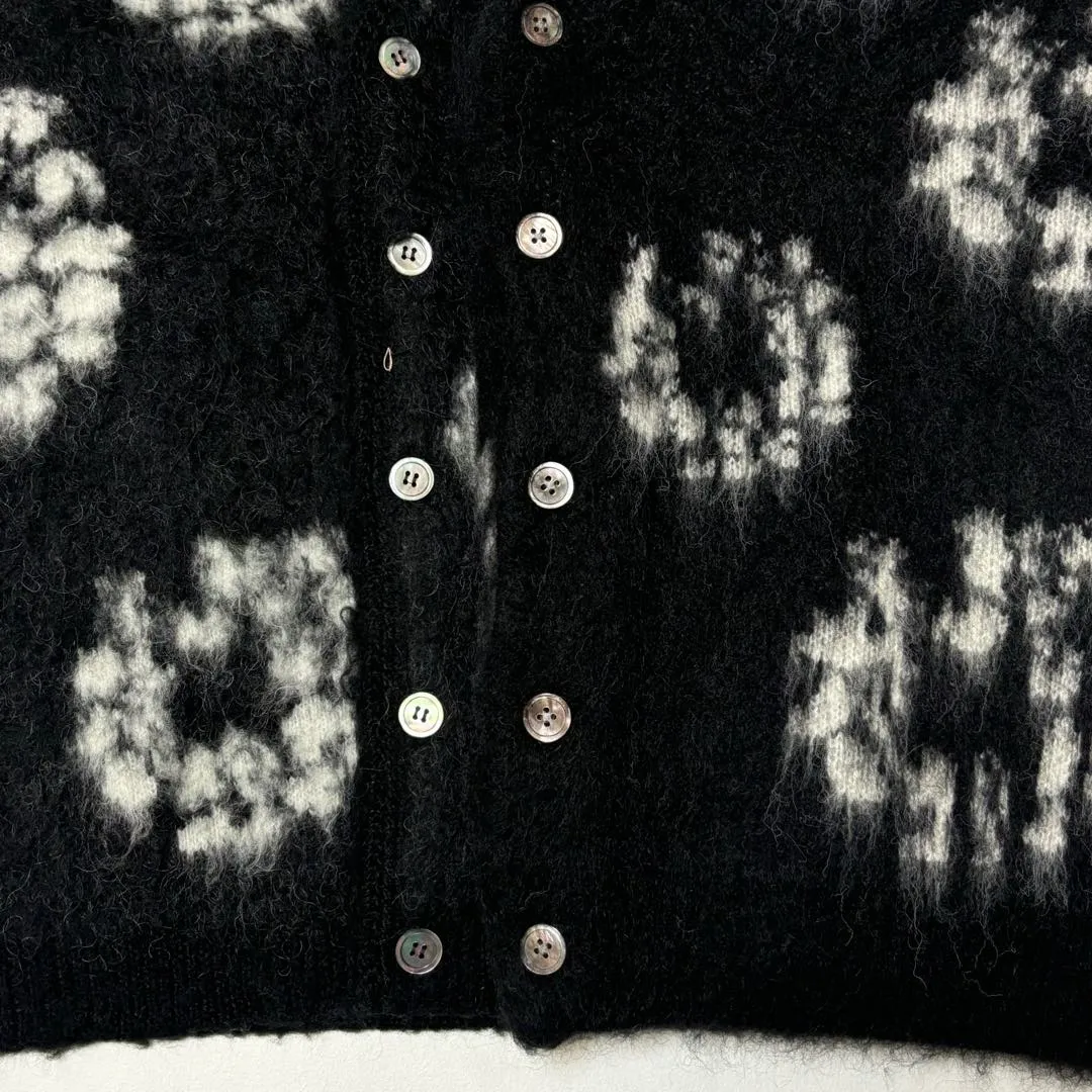 Proofing vs ZP SAINT Mxxxxxx X DENIM TEARS DT_MH CRDIGN/CT WRTH/BLK joint model Kapok mohair cardigan black S-XL